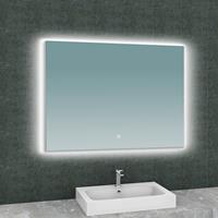 Aqua Splash Badkamerspiegel  Luc Rechthoek Inclusief LED Verlichting Backlight 100 cm 