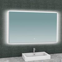 Aqua Splash Badkamerspiegel  Luc Rechthoek Inclusief LED Verlichting Backlight 120 cm 