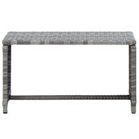 vidaXL Salontafel 70x40x38 cm poly rattan antraciet