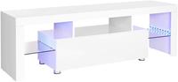 Loods 1 TV-meubel/ TV-kast met opbergruimte en LED-verlichting - 140 x 35 x 45 cm