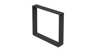 Livin24 Tafelonderstel U-Frame metaal zwart (set van 2)