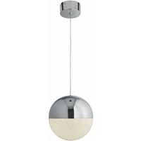 Searchlight Marbles - hanglamp - Ø 20 x 150 cm - 12W dimbare LED incl. - chroom