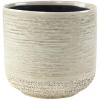Ter Steege Pot Issa Light Grey 13x13cm grijze ronde bloempot voor binnen
