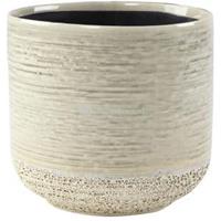 Ter Steege Pot Issa Light Grey 15x15cm grijze ronde bloempot voor binnen