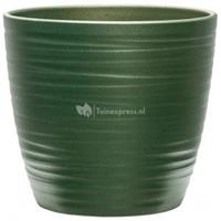 Plantenwinkel.nl Pot Groove Couple Boston Stone Pearl Green 22x20 cm groene ronde bloempot voor binnen
