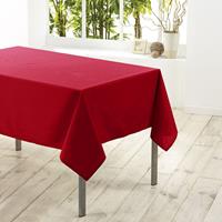 Rood tafelkleed van polyester x 200 cm -