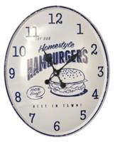 HTI-Line Wanduhr Hamburger weiß