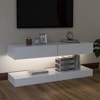 vidaXL Tv-meubelen 2 st met LED-verlichting 60x35 cm wit