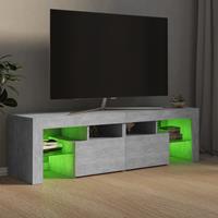 VidaXL TV-Schrank mit LED-Leuchten Betongrau 140x35x40 cm Grau
