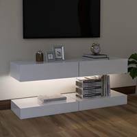 vidaXL Tv-meubelen 2 st met LED-verlichting 60x35 cm hoogglans wit