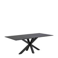 Sohome Eettafel Parker Keramiek, 160 x 90cm - Zwart