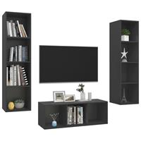 VidaXL 3-tlg. TV-Schrank-Set  Grau