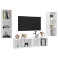 VidaXL 3-tlg. TV-Schrank-Set  Weiß