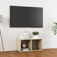 vidaXL Tv-meubel 72x35x36,5 cm spaanplaat sonoma eikenkleurig