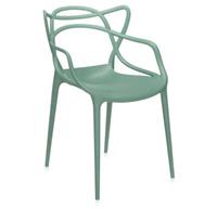 Kartell Masters 2x Stuhl Stapelstühle  Farbe: salbeigrün