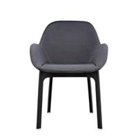 Kartell Clap Melange Stuhl Stühle  Gestellfarbe: schwarz Bezu grafit
