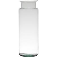 Bloemenvaas Van Gerecycled Glas Met Hoogte 33 Cm En Diameter 12 Cm - Melkbus Vazen