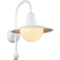 Led Tuinverlichting Met Bewegingssensor - Wandlamp Buitenlamp - Trion Nomina - E27 Fitting - Rond - Mat Wit - Aluminium