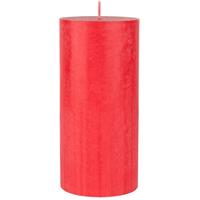 Rode Cilinderkaarsen/stompkaarsen 15 X 7 Cm 50 Branduren - Geurloze Kaarsen Rood