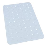 Lichtblauwe Anti-slip Badmat 36 X 57 Cm Rechthoekig - Badkuip Mat - Grip Mat Voor In Douche Of Bad
