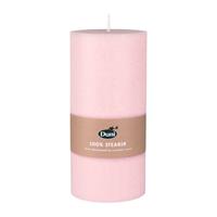 Mellow Roze Cilinderkaarsen/stompkaarsen 15 X 7 Cm 50 Branduren - Geurloze Kaarsen