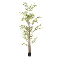 beliani Dekorative Bambus-Imitation im Blumentopf 160 cm grün Bambusa Vulgaris - Grün