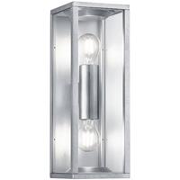 Led Tuinverlichting - Tuinlamp - Trion Garinola - Wand - E27 Fitting - 2-lichts - Mat Grijs - Aluminium