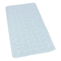 Lichtblauwe Anti-slip Badmat 36 X 76 Cm Rechthoekig - Badkuip Mat - Grip Mat Voor In Douche Of Bad