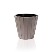 Lichtbruine Bloempot Hout-look 40 Cm - Lichtbruine Plantenpot 40 Cm