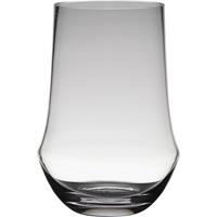 Transparante Luxe Stijlvolle Vaas/vazen Van Glas 25 X 17 Cm - Bloemen/boeketten Vaas Voor Binnen Gebruik