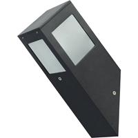BES LED Led Tuinverlichting - Wandlamp Buiten - Kavy 1 - E27 Fitting - Vierkant - Aluminium - Philips - Corepro Lustre 827 P45