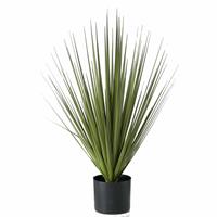 1x Groene Grasplanten/kunstplanten Carex 78 Cm In Zwarte Pot - Kunstplanten/nepplanten - Grasplanten