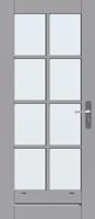 Cando achterdeuren ML 627, blank isolatieglas - Zonder glas , 8 ruitsverdeling met blank isolatieglas - Zonder glas