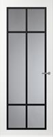 Svedex Binnendeuren Front FR513 Wit Zwart, Blank glas