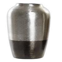 Bloemenvaas Van Alluminium Zilver 16 X 19 Cm - Prachtige Stijlvolle Bloemen Of Takken Vaas Voor Binnen