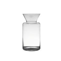 Transparante Luxe Stijlvolle Vaas/vazen Van Glas 30 X 15 Cm - Bloemen/boeketten Vaas Voor Binnen Gebruik