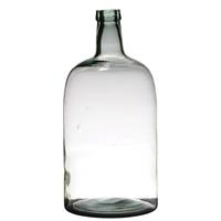 Transparante Luxe Stijlvolle Flessen Vaas/vazen Van Glas 40 X 19 Cm - Bloemen/takken Vaas Voor Binnen Gebruik