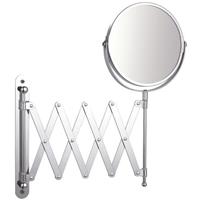 Praxis Make-up spiegel rond 3x vergrotend uittrekbaar chroom Ø15cm