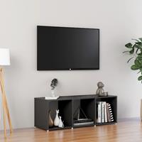 vidaxl Tv-meubel 107x35x37 cm spaanplaat grijs