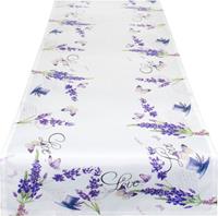 Delindo Lifestyle Tischläufer »Lavendel ZWEIGE« (1-tlg), Strukturgewebe, bedruckt