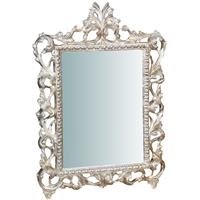 BISCOTTINI HOLZWandspiegel Spiegel zum Aufhängen SILBERBLATT L45XPR4XH61 cm Hergestellt in Italien