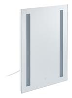 RELAXDAYS Badezimmerspiegel mit Beleuchtung, 60 x 45 cm, LED Spiegel Bad & Gäste-WC, Touch, kaltweiß, Badspiegel, klar