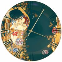 GOEBEL PORZELLAN GMBH Goebel Wanduhr Gustav Klimt - Der Kuss, Uhr, Artis Orbis, Porzellan, Bunt, 31 cm, 67069021
