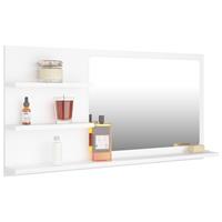 VIDAXL Badspiegel Weiß 90x10,5x45 cm Spanplatte