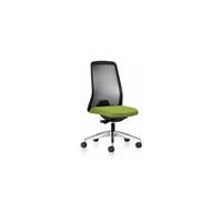 PROSEDIA Bürodrehstuhl EVERY | Harte Rollen | Silber -Gelbgrün | Sitzhöhe 430 mm |