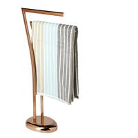 RELAXDAYS Handtuchhalter WIMEDO HxBxT: ca. 84 x 26 x 16 cm freistehender Handtuchständer in Kupfer mit 2 Handtuchstangen als dekoratives