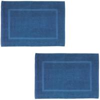 Wenko Frottier Duschvorleger Paradise Slate Blue, 2er Set, Badematte, 50 x 70 cm, Schiefer-Blau - Blau - 