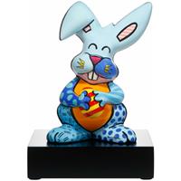 GOEBEL PORZELLAN GMBH Goebel Figur Romero Britto - Blue Rabbit, Dekofigur, Hase, Pop Art, Porzellan, Bunt, 32 cm, 66452901