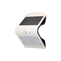EDM Solar-Wandlampe mit  Led-Sensor 1,5W 220 Lumen 10x14cm - Weiß