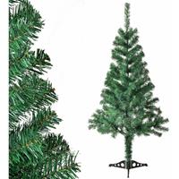 Juskys Weihnachtsbaum künstlich mit Ständer – Tannenbaum aus Kunststoff – Deko Christbaum für Innen – Kunstbaum grün – 120 cm